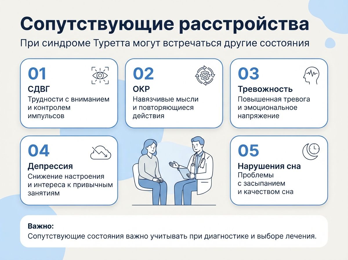 Лечение синдрома Туретта в Авдеевке инфографика
